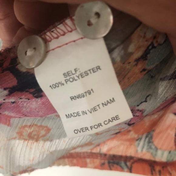 Fig and Flower long sleeve blouse size large - Picture 8 of 10